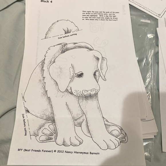 Quilt pattern. “ Best friends forever” from With Needle and Thread - Picture 4 of 8